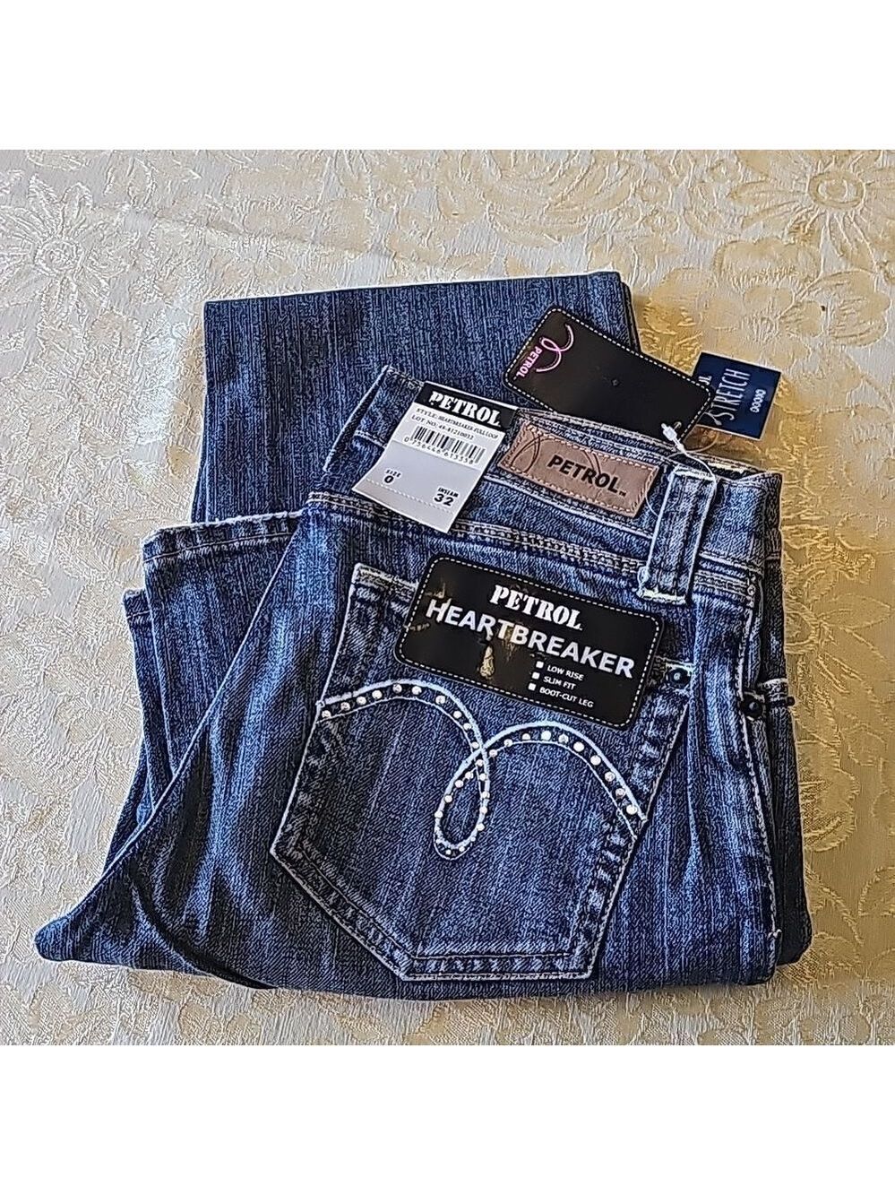 Petrol heartbreaker jeans 5 pocket jeans size 0